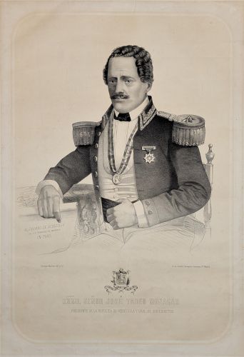 Portada del libro de Exmo. Señor José Tadeo Monagas Presidente de la republica de Venezuela y Gral de sus ejercitos. [Retrato...