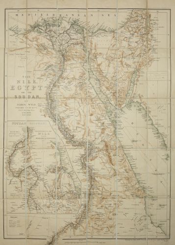 Portada del libro de The Nile, Egypt and The Soudan, by James Wyld