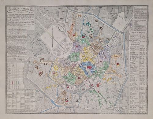 Portada del libro de Pianta della cittá di Milano [Antique Plan of Milan, Italy]