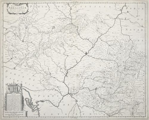 Portada del libro de Novissima Arragoniae Regni Tabula [mapa de Arragón]