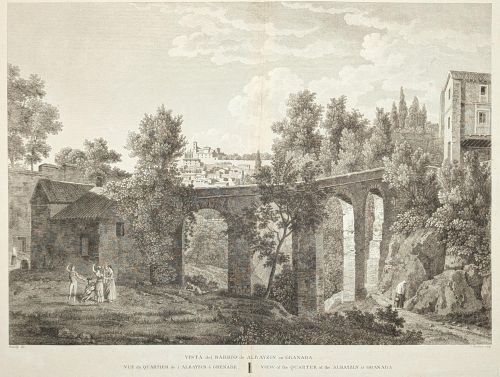 Portada del libro de Vista del barrio del Albayzin en Granada