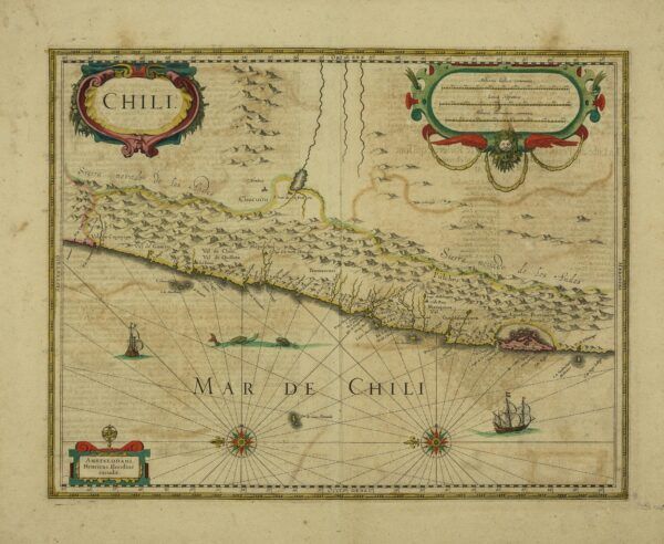 Mapa de Xile – Hondius, c. 1630