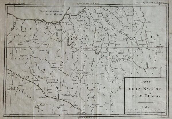 Carte de la Navarre et du Béarn