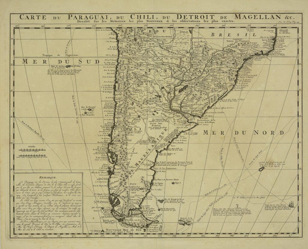 Carte du Paraguai, du Chili, du Detroit de Magellan & c.