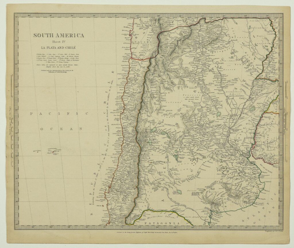 South America sheet IV La Plata and Chilé