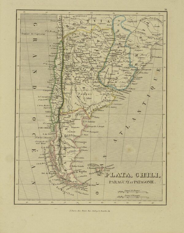 Plata, Chili, Paraguay et Patagonie