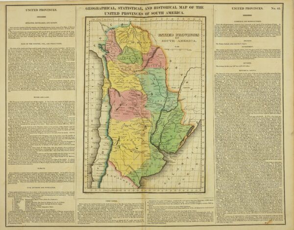Geographical, Statistical and Historical map of the United Provinces of South America.