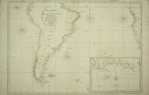 Carta General de l&rsquo;Oceà Atlàntic Meridional