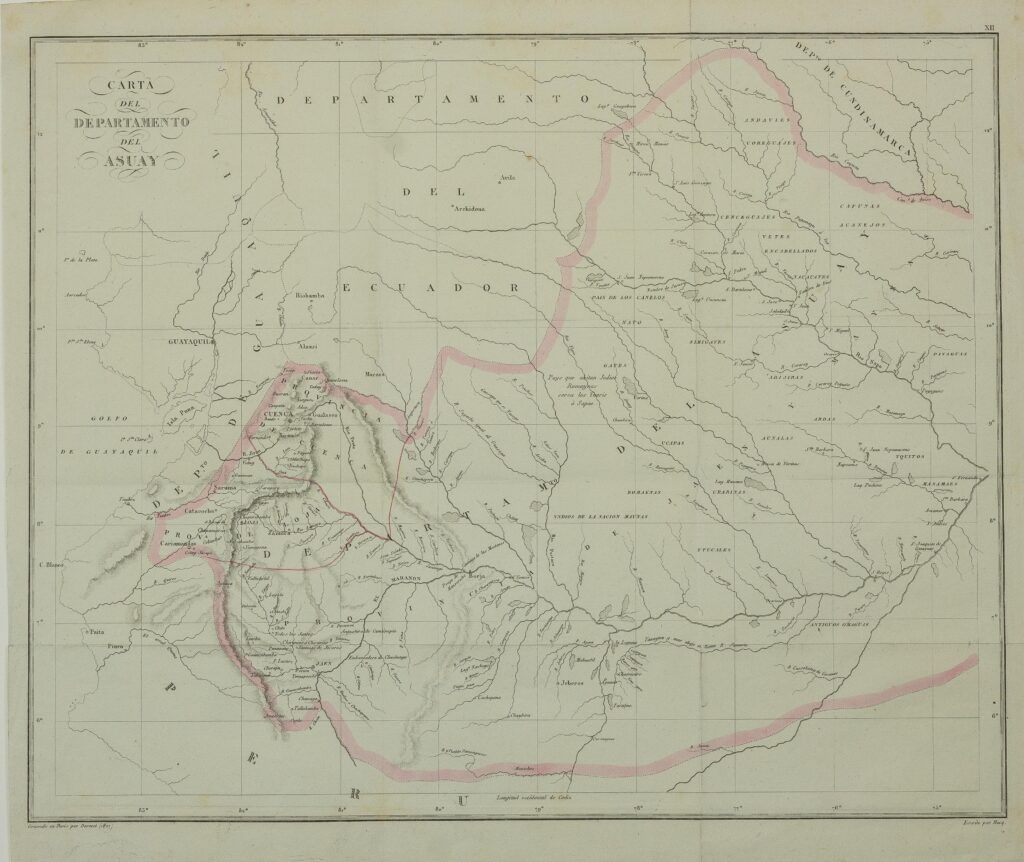 Mapa del departament de l’Azuai