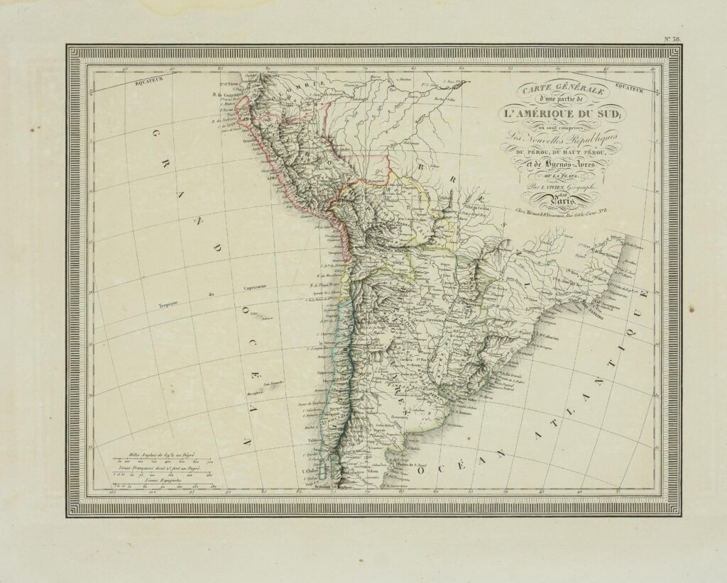 Carte Générale d’une partie de l’Amérique du Sud… Pérou… Buenos-Ayres