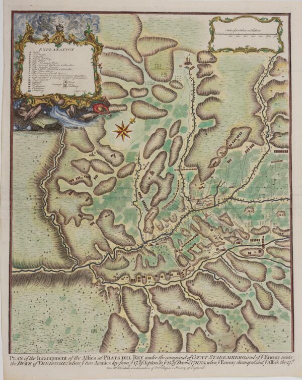 Plan of the Incampment of the Allies at Prats Del Rey