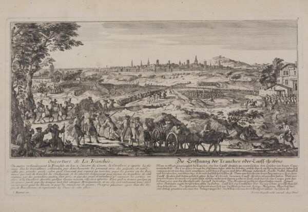 [Barcelona] Obertura de la trinxera / Com se sostenen i rebutgen les Sortides / La Plaça lliurada al saqueig (6 gravats)