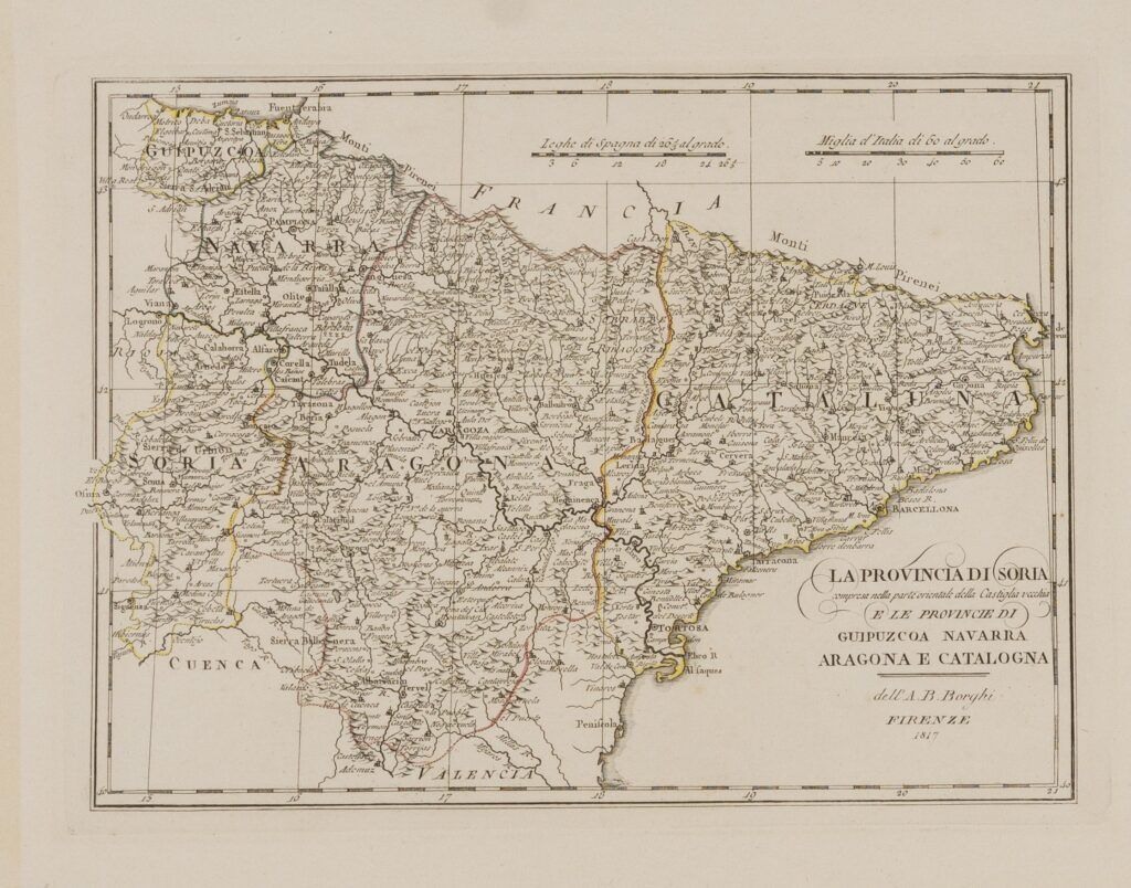 La Provincia di Soria e le Provincie di Guipuzcoa Navarra Aragona e Catalogna
