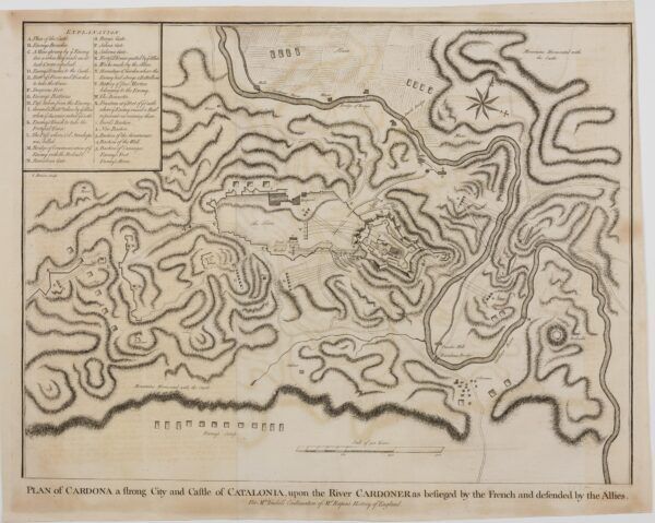 Plan of Cardona, a strong City and Castle of Catalonia. . . Cardoner