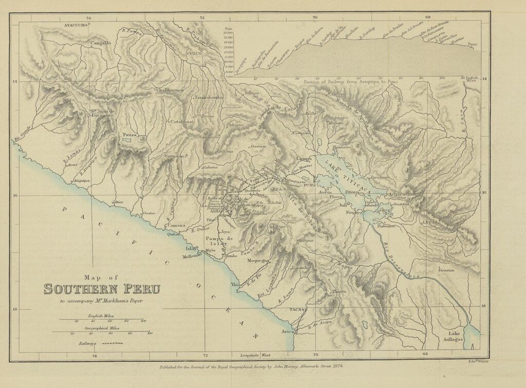 Map of Southern Peru