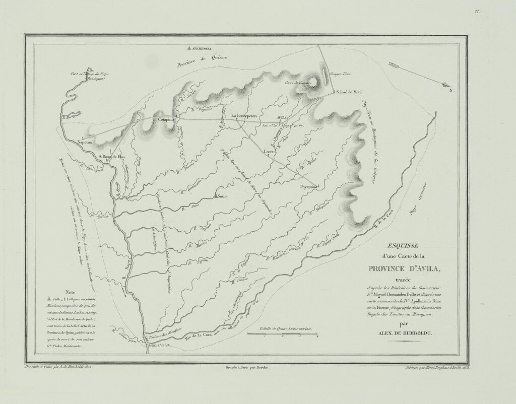 Esquisse d’une Carte de la province d’Avila