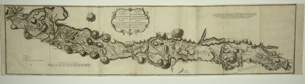 Carte de la Meridiene mesurée au Royaume de Quito