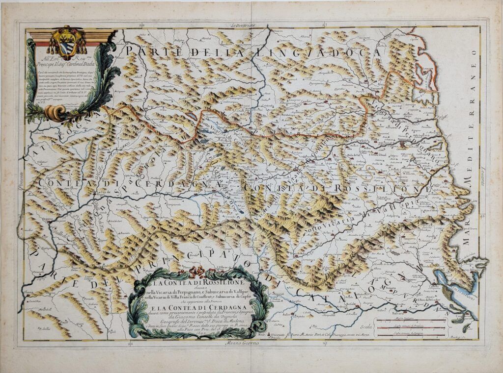 La Contea di Rossilione divisa nella Vicaria di Perpignano… Valspir