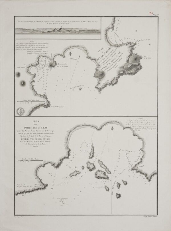 Plan du Port de Ste. Hélène / Plan du Port de Melo