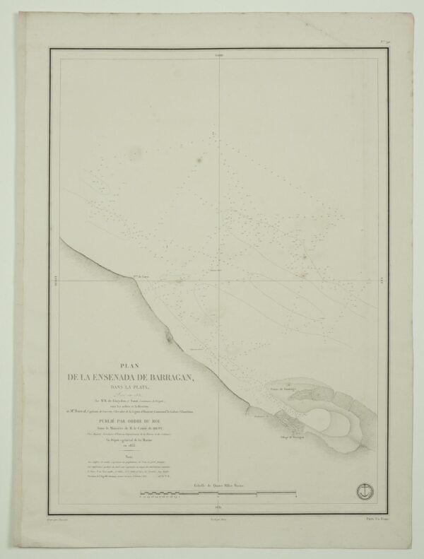 Plan de la Ensenada de Barragan, dans La Plata