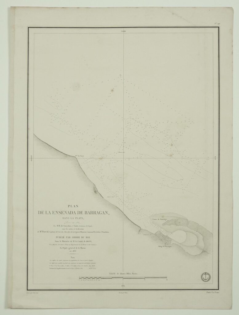 Plan de la Ensenada de Barragan, dans La Plata