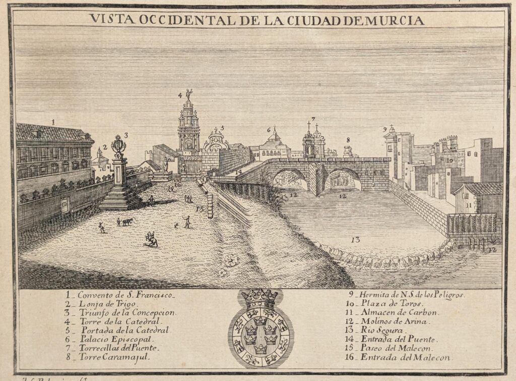 Western view of the city of Murcia