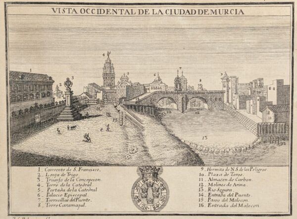 Vista occidental de la ciutat de Múrcia