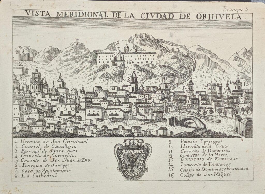 [Alicante] Southern view of the city of Orihuela