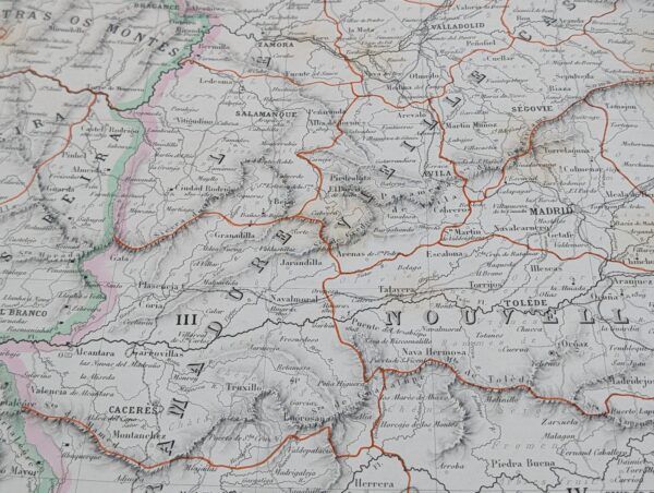 Nouvelle Carte Illustrée de l&rsquo;Espagne et du Portugal