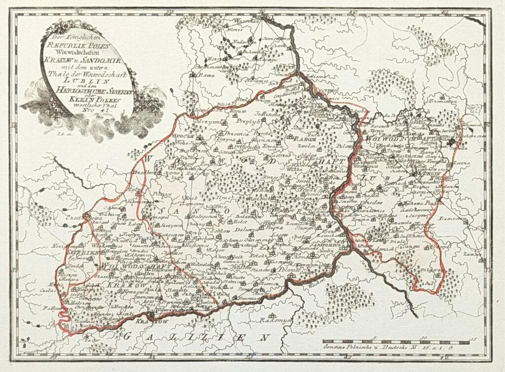 Der Königlichen Republik Polen Woiwodschaften Krakow u. Sandomir