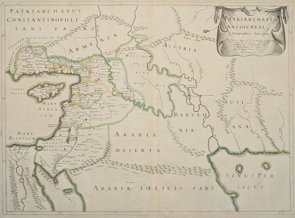 Patriarchatus Antiocheni Geographica Descriptio [mapa de Antioquía, Siria]