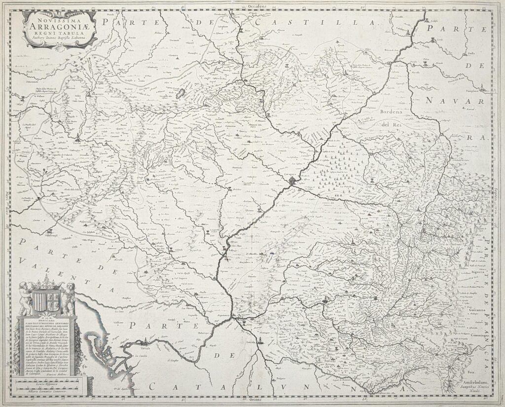 Novissima Arragoniae Regni Tabula [carte d&rsquo;Aragon]