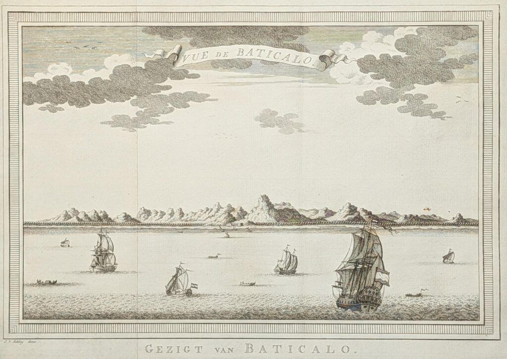 [Batticaloa; Sri Lanka] Vue de Baticalo. Gezigt van Baticalo