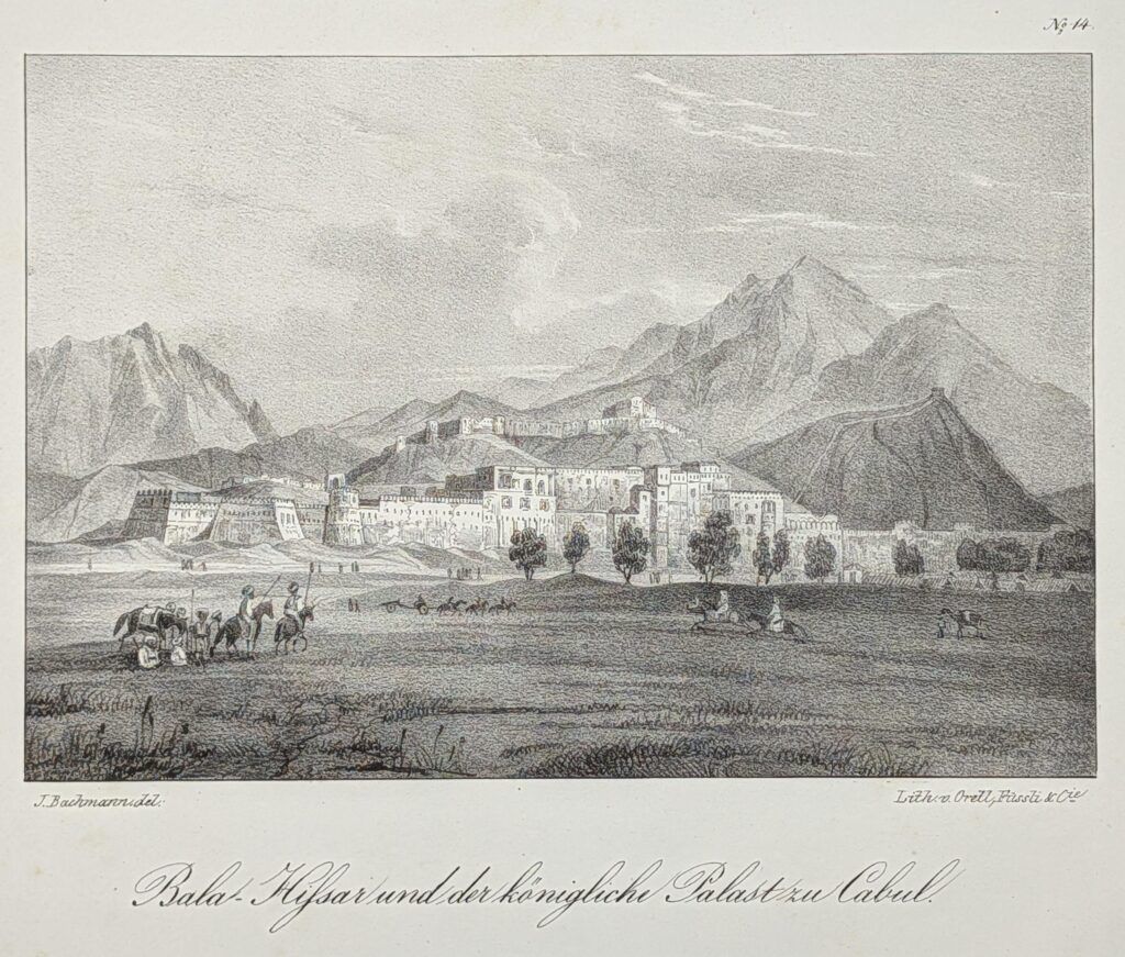 Bala-Hissar, und der königliche Palast zu Kabul