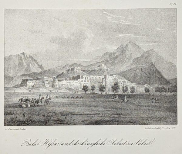 Bala-Hissar, und der königliche Palast zu Kabul