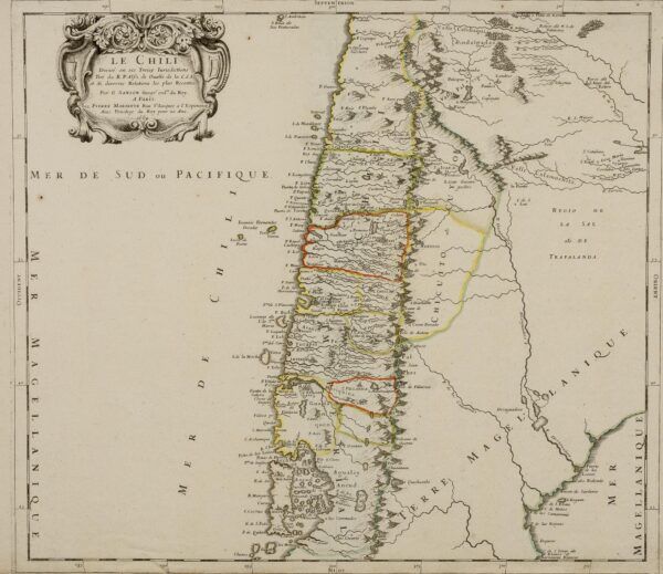 [Mapa de Xile] Le Chili Divisé en ses Treize Juridictions