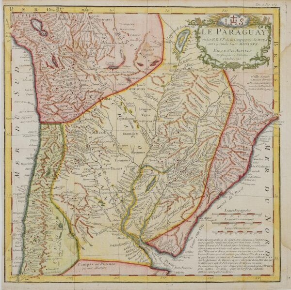 [Mapa del Paraguai, Sud-amèrica] Le Paraguay ou les RR PP de la Compagnie de Jesus