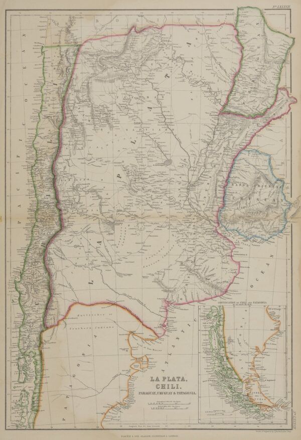 La Plata, Xile, Paraguai, Uruguai i Patagònia — Blackie & Son, 1859