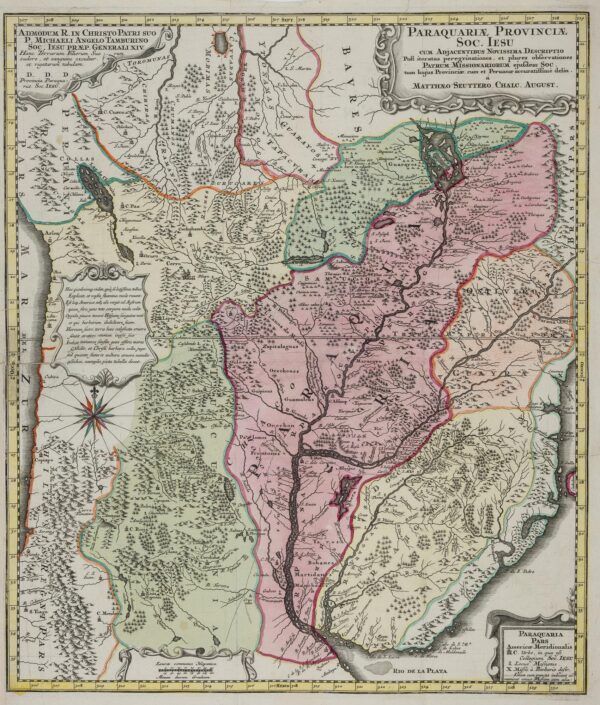[Mapa del Paraguai, Sud-amèrica] Paraquariae, Provinciæ, Soc. Iesu