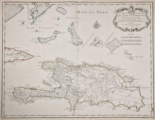 [Mapa de Sant Domènec, 1725] Carte de l&rsquo;Isle de Saint Domingue dressée en 1722