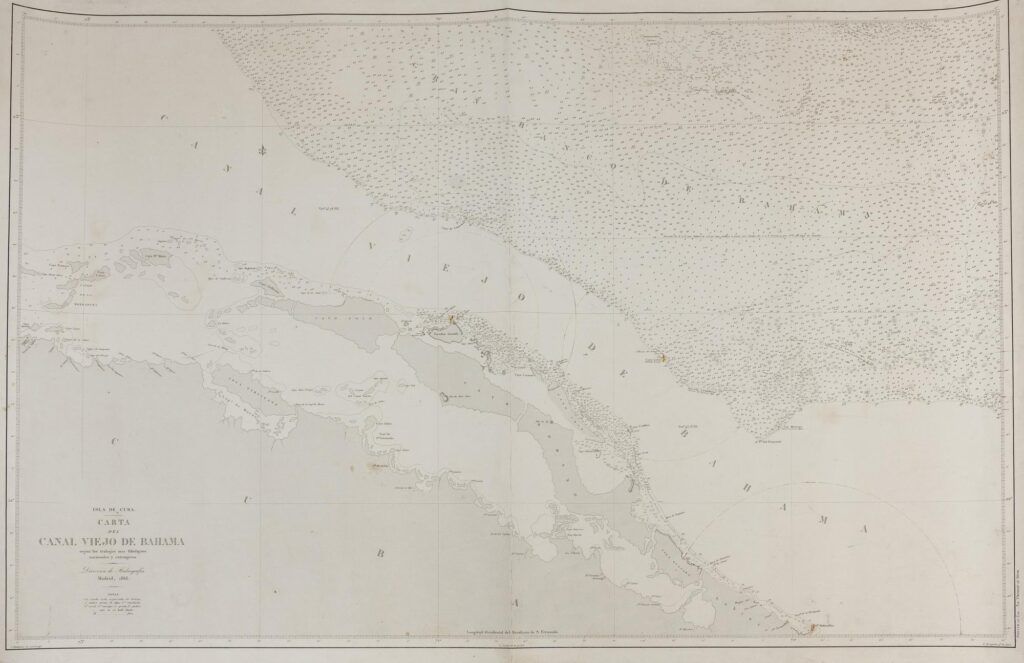 Carta del Canal Viejo de Bahama