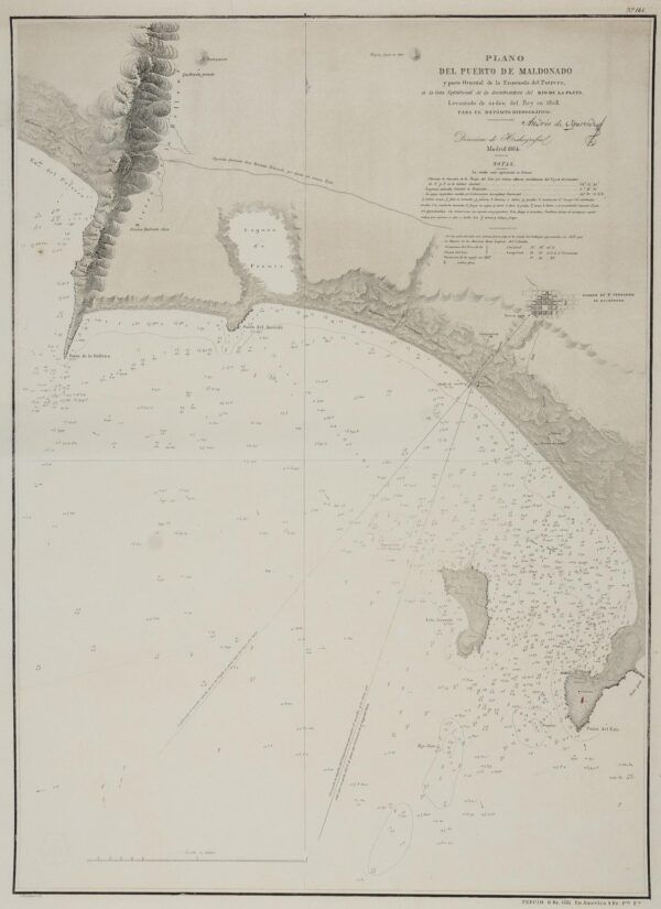 [Mapa de l&rsquo;Uruguai] Plànol del port de Maldonado
