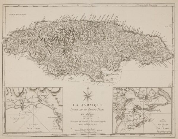 [Mapa de Jamaica] La Jamaique Dressée sur les derniers plans Par Jefferys