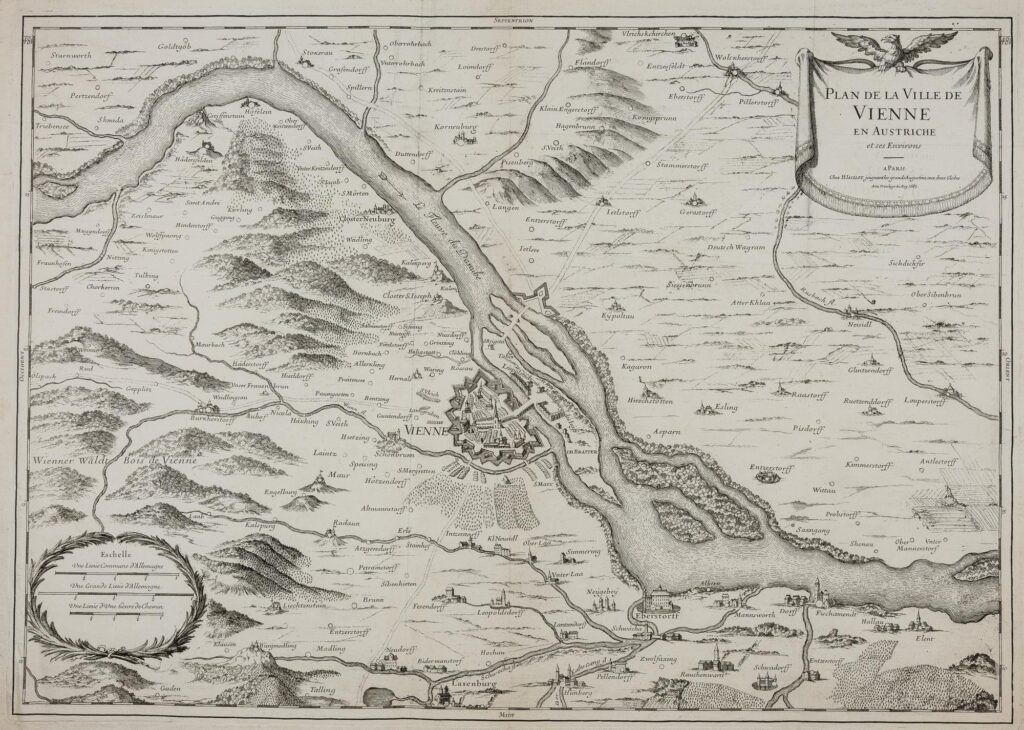 Plan de la Ville de Vienne en Austriche