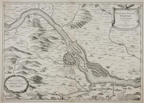 Plan de la Ville de Vienne en Austriche