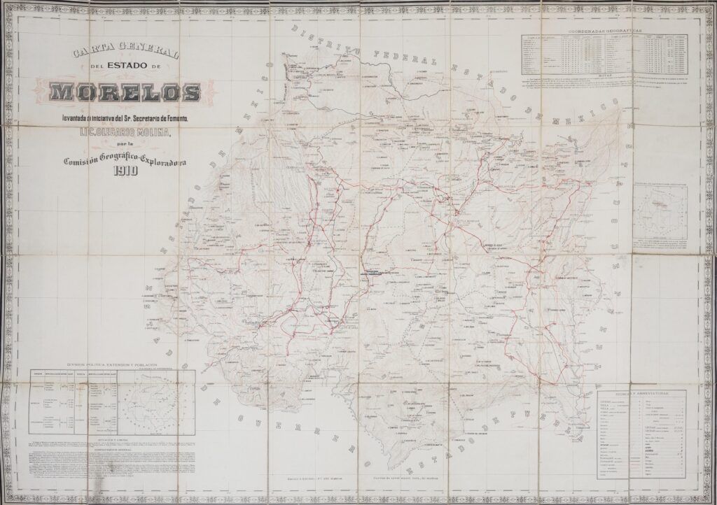 Mapa general del estado de Morelos