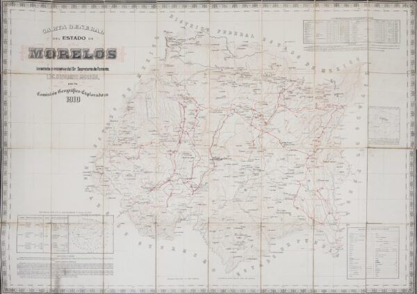 Mapa general del estado de Morelos