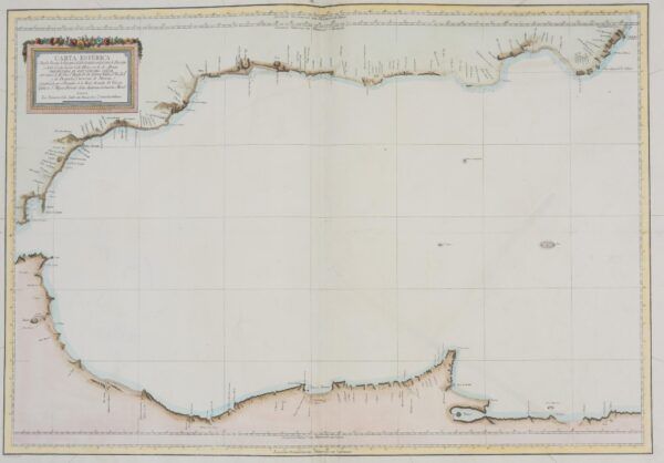 [Mapa] Carta Esférica desde punta de Europa a Cabo de Gata en la Costa de Europa, desde Ceuta hasta Cabo Hone en la de Africa: Presentada al Rey Nuestro Señor por mano del Ex-mo Sr. Baylíío Fr. D. Antonio Valdés SSrio. de Estdo. y del Despacho Universal