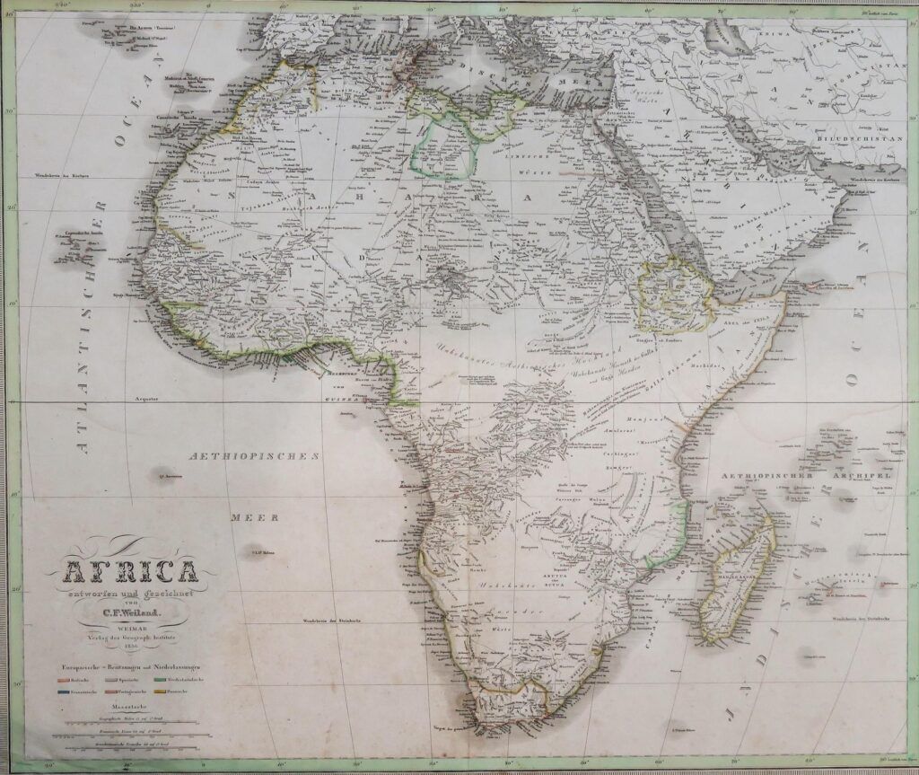 Africa entworfen und gezeichnet von C. F. Weiland