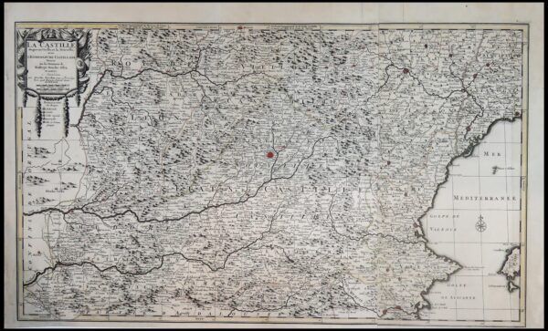 [Mapa de Castella i Extremadura, Espanya] La Castille Propre ou Vieille, et la Nouvelle avec L&rsquo;Estremadure Castillane